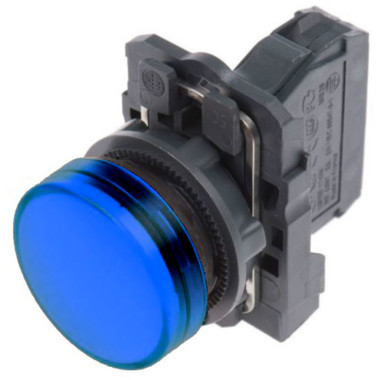 Pilot Lamp Plastik Schneider Biru XB5AVM6 230V-240V AC