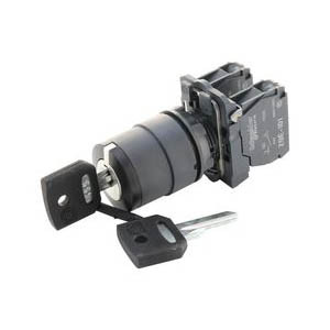 Key Switch Schneider 3 Posisi Stay Put Cabut Tengah XB5AG33