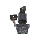 Key Switch Schneider 2 Posisi Stay Put Cabut Kiri Kanan XB5AG41