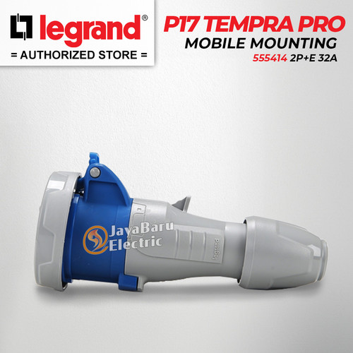 Legrand Mobile Mounting Socket 2P+E / 3 Pin 3Pin 32A IP67 P17 Tempra Pro 555414