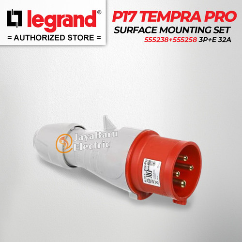 Legrand Paket 1 Set Plug Surface Mounting Socket 3P+E / 4 Pin 32A IP44