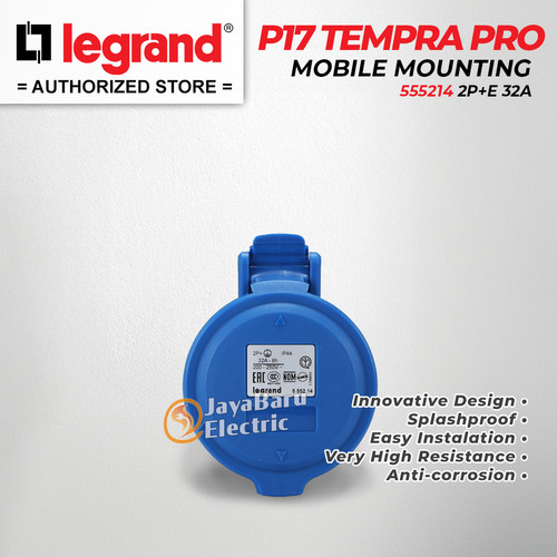 Legrand Mobile Mounting Socket 2P+E / 3 Pin 32A P17 Tempra Pro 555214