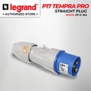 Legrand Straight Plug 2P+E / 3 Pin 16A P17 Tempra Pro 555124