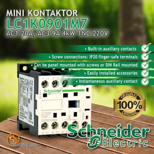 Mini Kontaktor Contactor Schneider LC1K0901M7 LC1K0901 220V 1NC