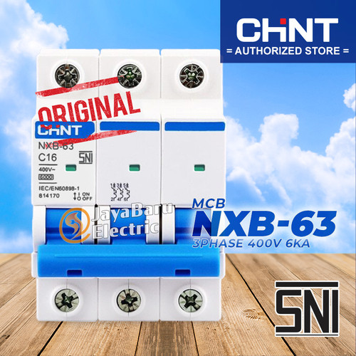 MCB Chint NXB-63 NXB63 3P 1A 2A 4A 6A 10A 16A 20A 25A 32A 40A 50A 63A