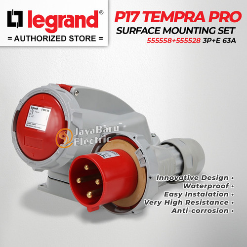 Legrand Paket 1 Set Plug Surface Mounting Socket 3P+E / 4 Pin 63A