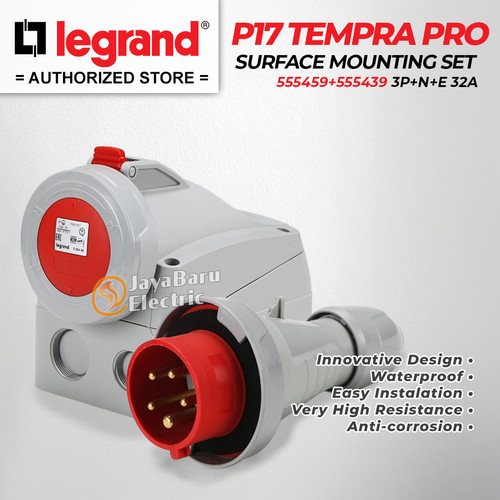 Legrand Paket Set Plug Surface Mounting Socket 3P+N+E / 5 Pin 32A IP67
