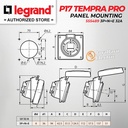 Legrand Panel Mounting Socket 3P+N+E / 5 Pin 32A P17 Tempra Pro 555489