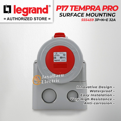 Legrand Surface Mounting Socket 3P+N+E / 5 Pin 32A P17 Tempra 555459