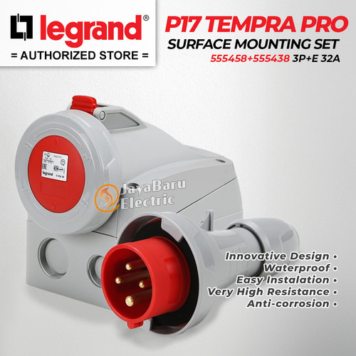 Legrand Paket 1 Set Plug Surface Mounting Socket 3P+E / 4 Pin 32A