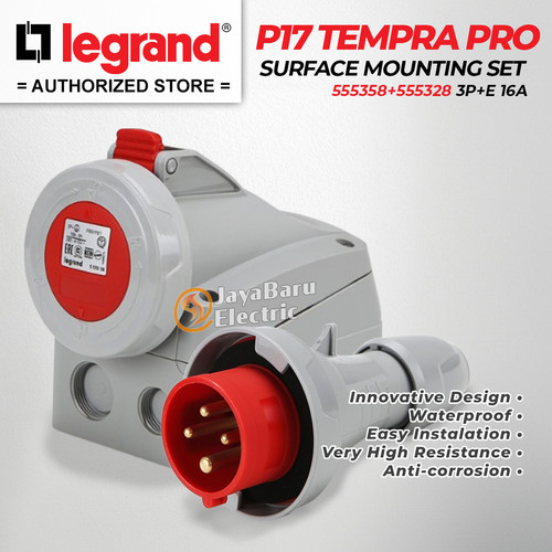 Legrand Paket 1 Set Plug Surface Mounting Socket 3P+E / 4 Pin 16A