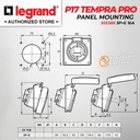 Legrand Panel Mounting Socket 3P+E / 4 Pin 16A P17 Tempra Pro 555388