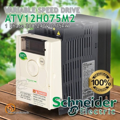 Inverter Schneider VSD ATV12 ATV12H075M2 0.75kW 1P 220V