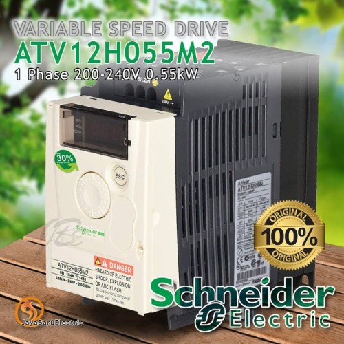 Inverter Schneider Variable Speed Drive ATV12H055M2 0.55kW 1P 220V