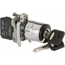 Key Switch Besi Tipe 2 Posisi Stay Put Cabut Kiri Schneider XB4BG21