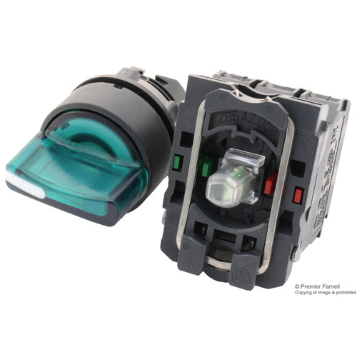 Selector Switch Lamp Plastik Schneider Hijau XB5AK123M5 230V-240V AC