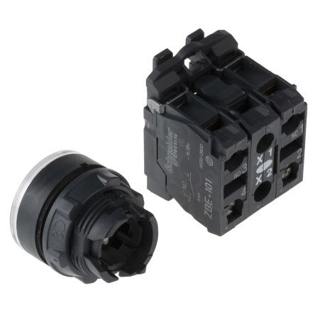 Push Button Lamp Plastik Schneider Putih XB5AW31B5 24V AC/DC