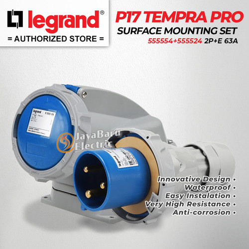 Legrand Paket 1 Set Plug Surface Mounting Socket 2P+E / 3 Pin 63A IP67