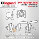 Legrand Panel Mounting Socket 2P+E / 3 Pin 16A P17 Tempra Pro 555384