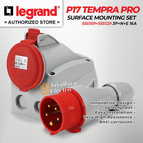 Legrand Paket 1 Set Plug Surface Mounting Socket 3P+N+E / 5 Pin 16A