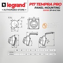 Legrand Panel Mounting Socket 3P+N+E / 5 Pin 16A P17 Tempra Pro 555189