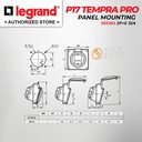 Legrand Panel Mounting Socket 2P+E / 3 Pin 32A P17 Tempra Pro 555284