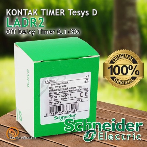 Kontak Tunda Waktu Mati / Timer Schneider LADR LADR2 Off Delay 30s