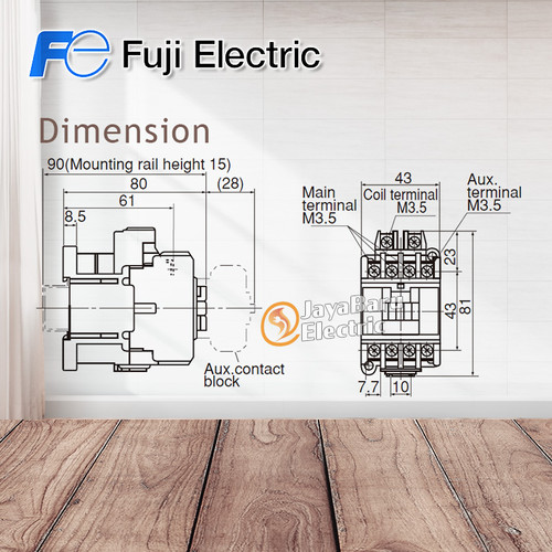 Kontaktor / Contactor Fuji SC-0 SC0 110V 220V 380V AC