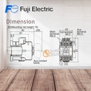 Kontaktor / Contactor Fuji SC-0 SC0 110V 220V 380V AC