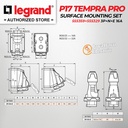 Legrand Paket Set Plug Surface Mounting Socket 3P+N+E / 5 Pin 5Pin 16A IP67 P17 Tempra Pro 555359 555329