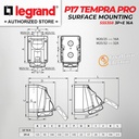Legrand Surface Mounting Socket 3P+E / 4 Pin 16A P17 Tempra Pro 555358