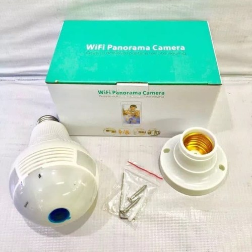 Bohlam Kamera CCTV 360 IP Wireless / Panoramic Fisheye Camera