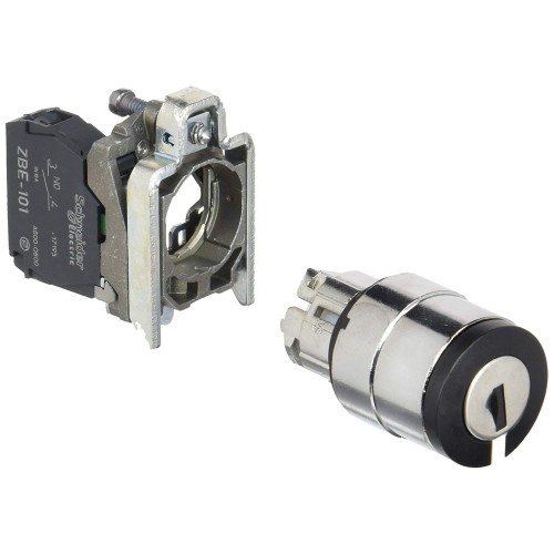 Key Switch Besi Tipe 2 Posisi Stay Put Cabut Kiri Schneider XB4BG21