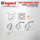 Legrand Panel Mounting Socket 3P+N+E / 5 Pin 32A P17 Tempra Pro 555289