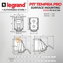 Legrand Surface Mounting Socket 3P+N+E / 5 Pin 16A P17 Tempra 555159