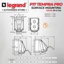 Legrand Surface Mounting Socket 3P+E / 4 Pin 16A P17 Tempra Pro 555158