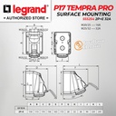 Legrand Surface Mounting Socket 2P+E / 3 Pin 32A P17 Tempra Pro 555254
