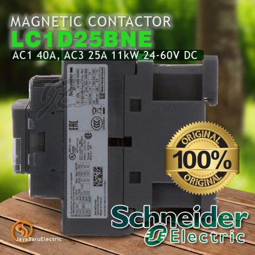 Kontaktor Contactor Schneider LC1D25BNE LC1D25 24V-60V AC/DC