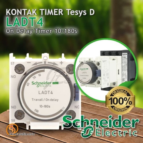 Kontak Blok Tunda Waktu Hidup / Timer Schneider LADT LADT4