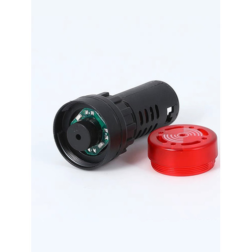 Pilot Lamp Buzzer LED Flash and Beep AD16-22SM AC/ACDC 220V