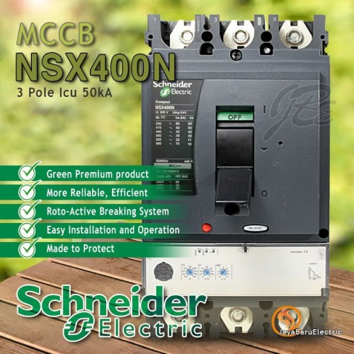 MCCB Schneider NSX400N 3P 400A Micrologic 2.3 LV432693