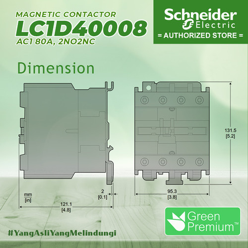 Kontaktor Contactor Schneider LC1D40008 LC1D40008M7 AC COIL