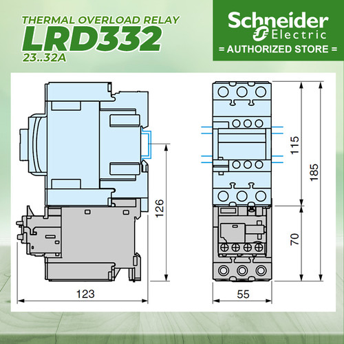 Thermal Overload Relay Schneider LRD332