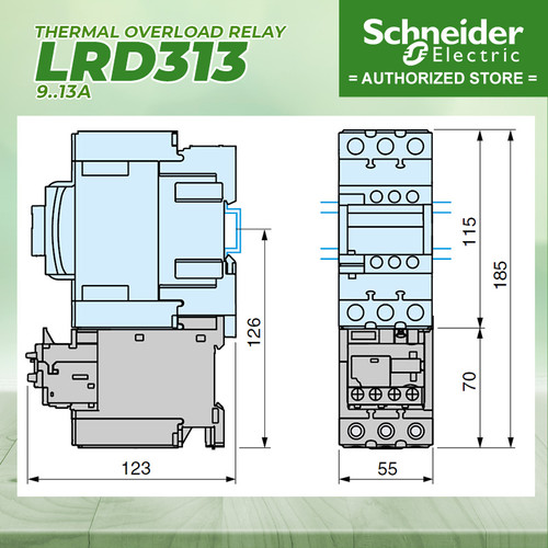 SCHNEIDER Thermal Overload Relay LRD313 9-13A