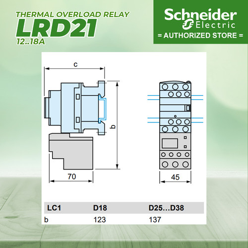 Thermal Overload Relay Schneider LRD21