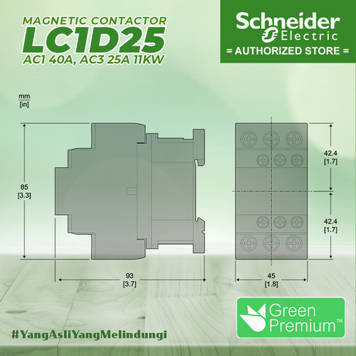 Kontaktor / Contactor Schneider LC1D25 B7 D7 E7 F7 M7 Q7 AC Coil