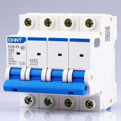 MCB Chint NXB-63 4P 6kA (6A 10A 16A 20A 25A 32A 40A)