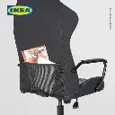 IKEA UTESPELARE Kursi Gaming Hitam Nyaman Minimalis
