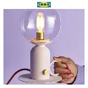IKEA ASKMULLER Lampu Meja Minimalis 24cm