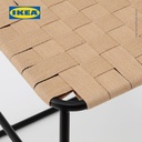 IKEA BOESKIL Bangku Alami/Hitam Serbaguna 47x48x45cm